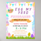 Bewerkbare easter Egg mijn tuin flyer Poster (Voorkant)