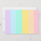 Bewerkbare Eenhoorn Foto Uitnodiging (Achterkant)