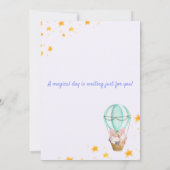 Bewerkbare Eenhoorn Verjaardag Uitnodiging voor Me (Achterkant)