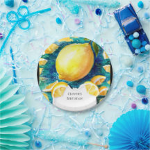 Bewerkbare eenvoudige citroen verjaardag