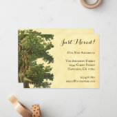 Bewerkbare  eikenstructuur Alleen bewerkte notitie Notitiekaartje (Voorkant / Achterkant in situ)