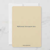 Bewerkbare Eland en Bomen Familie Reünie Kaart (Achterkant)