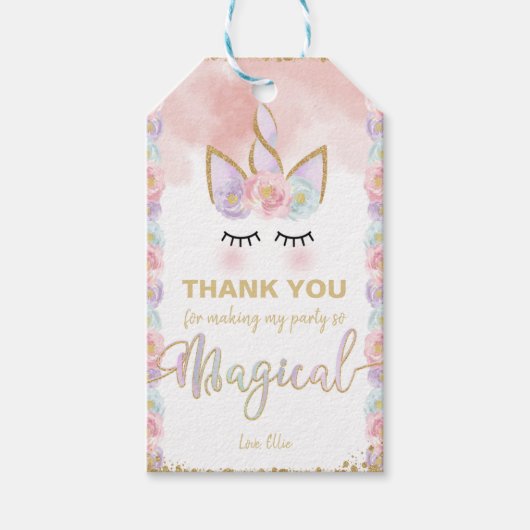 Bewerkbare Elegante Verjaardag Favoriet Labels Cadeaulabel (Voorkant)