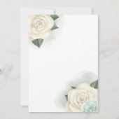 Bewerkbare Elegante Wit Goud Quinceañera uitnodigi Kaart (Achterkant)