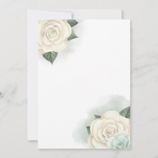 Bewerkbare Elegante Wit Goud Quinceañera uitnodigi Kaart (Achterkant)