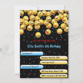 Bewerkbare emoji uitnodiging (Voorkant)