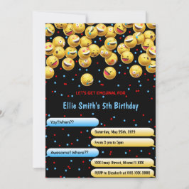 Bewerkbare emoji uitnodiging