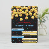 Bewerkbare emoji uitnodiging (Staand voorkant)