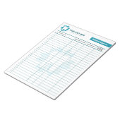 Bewerkbare endodontie of tandheelkundige aanmeldin notitieblok (Schuin)