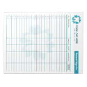 Bewerkbare endodontie of tandheelkundige aanmeldin notitieblok (Voorkant)