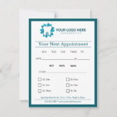 Bewerkbare endodontie Volgende afspraak Kaart (Voorkant)