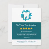 Bewerkbare endodontie Volgende afspraak Kaart (Achterkant)