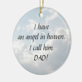 Bewerkbare engel in de hemel keramisch ornament (Links)