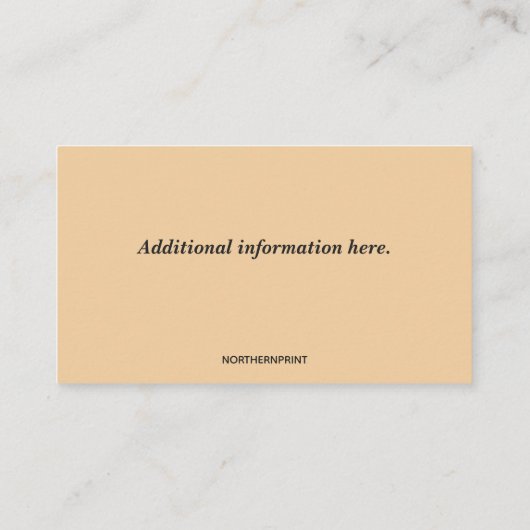 Bewerkbare Equine Chiropractor Visitekaartje (Achterkant)