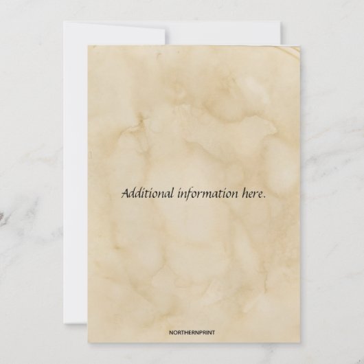 Bewerkbare Escape Room Party Uitnodiging (Achterkant)