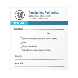 Bewerkbare esthetiek Referral Notitieblok