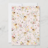 Bewerkbare Fairy Eerste Verjaardag Uitnodiging, So Kaart (Achterkant)