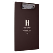 Bewerkbare familienaam of bedrijfsnaam klembord (Rechts)