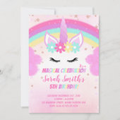 bewerkbare fantasie-uitnodiging kaart (Voorkant)