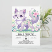 Bewerkbare Fantasy Wolf Digitale Verjaardag Kaart (Staand voorkant)