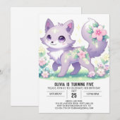 Bewerkbare Fantasy Wolf Digitale Verjaardag Kaart (Voorkant / Achterkant)