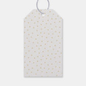 Bewerkbare faux gouden glitter kalligrafie dank u cadeaulabel (Achterkant)