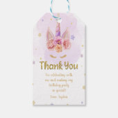 Bewerkbare feest-etiketjes voor meisjes met glinst cadeaulabel (Voorkant)