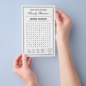 Bewerkbare feestspellen, gezelschapsspel woordspel flyer (Hand)