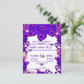 Bewerkbare feestuitnodigingen Pauwveer Glitters Kaart (Staand voorkant)