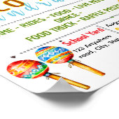 Bewerkbare fiesta taco fondsenwervingsflyer poster (Hoek)