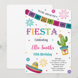 Bewerkbare Fiesta uitnodiging