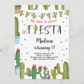 Bewerkbare Fiesta Verjaardag Kaart (Voorkant / Achterkant)