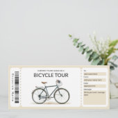Bewerkbare fietstour Cadeaubon Kaart (Staand voorkant)