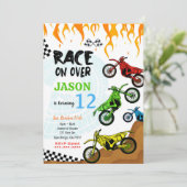 Bewerkbare Fietsuitnodiging Kaart (Staand voorkant)