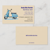 Bewerkbare fietsverhuur visitekaartje (Voorkant / Achterkant)