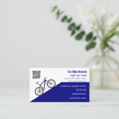 Bewerkbare fietsverhuur visitekaartje (Staand voorkant)