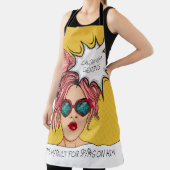 Bewerkbare film die hem de Pop kunstschildering ge Schort (Insitu)