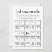 Bewerkbare Find Someone Who spel Bingo kaart (Voorkant)