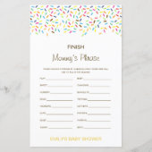 Bewerkbare 'Finish Mommy's Phrase' Baby Shower (Voorkant)