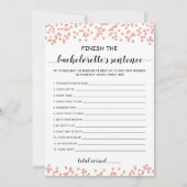 Bewerkbare Finish the Bachelorette's Sentence Kaar Kaart (Voorkant)
