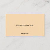 Bewerkbare flagstone-bestrating visitekaartje (Achterkant)