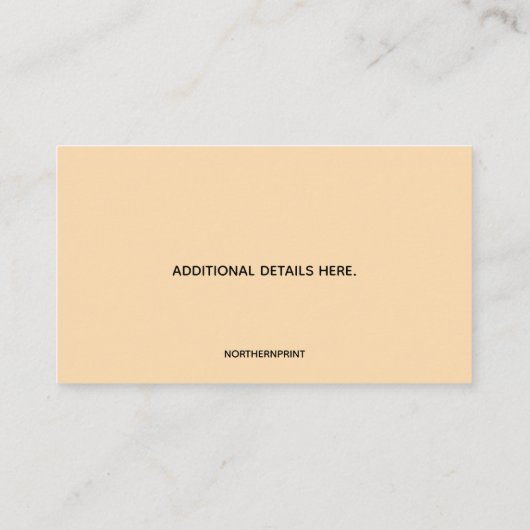 Bewerkbare flagstone-bestrating visitekaartje (Achterkant)