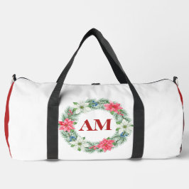 Bewerkbare Floral Monogram Tas – Gepersonaliseerd 