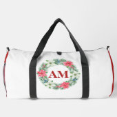 Bewerkbare Floral Monogram Tas – Gepersonaliseerd (Achterkant)