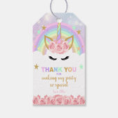 Bewerkbare Floral Party-voorkeurslabels Cadeaulabel (Voorkant)