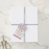 Bewerkbare Floral Party-voorkeurslabels Cadeaulabel (Met Touw)