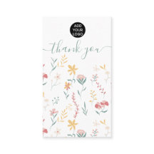 Bewerkbare florale leuke illustratie bedankt