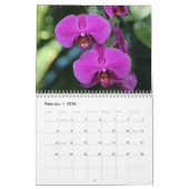 Bewerkbare Flower Natuur Fotografie Volle jaar Kalender (Feb 2026)