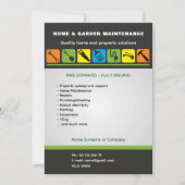 Bewerkbare Flyer Template voor Huisdiensten Kaart (Voorkant)