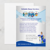 Bewerkbare Flyer Template voor Huisdiensten Kaart (Voorkant / Achterkant)